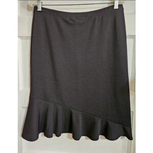 Newport News SHAPE FX Black Flirty Hem Skirt Ladies Large